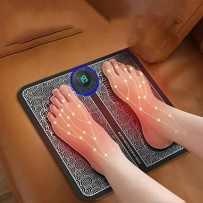 Opvouwbare elektrische voetmassagepad
