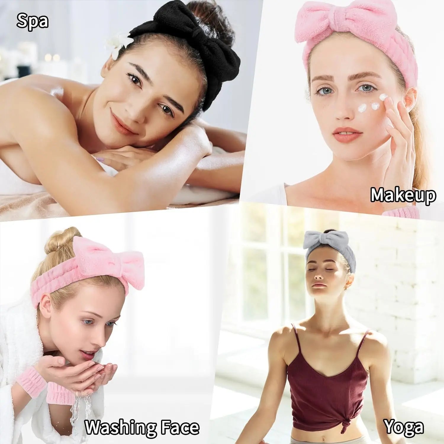عصابة رأس سيليكون لتنظيف الوجه