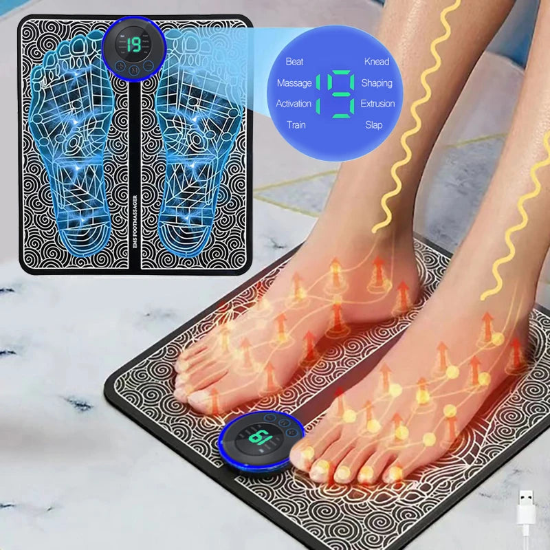 وسادة تدليك القدم الكهربائية القابلة للطي