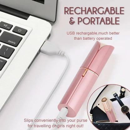 ماكينة تشذيب شعر الوجه القابلة لإعادة الشحن عبر USB